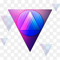 炫彩三角形元素-空若网 炫彩三角形元素-空若网