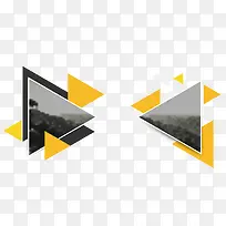 卡通黑色三角形矢量图-空若网 卡通黑色三角形矢量图-空若网