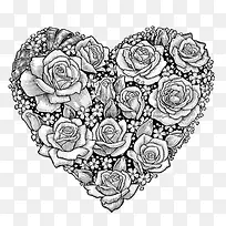 爱心玫瑰花-空若网 爱心玫瑰花-空若网