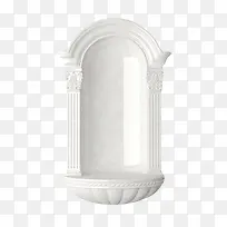 白色花台大理石墙壁-空若网 白色花台大理石墙壁-空若网