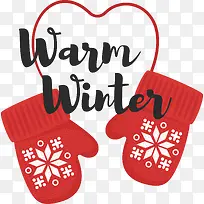 红色的手套和黑色的字母-空若网 红色的手套和黑色的字母-空若网