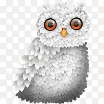 创意白色猫头鹰-空若网 创意白色猫头鹰-空若网