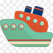 儿童节玩具轮船剪纸-空若网 儿童节玩具轮船剪纸-空若网