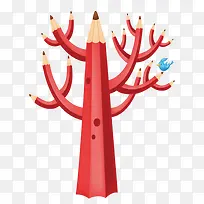 创意铅笔树-空若网 创意铅笔树-空若网