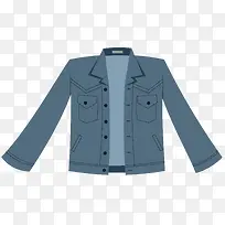 对称矢量深色牛仔外套-空若网 对称矢量深色牛仔外套-空若网