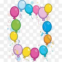 五彩气球手绘插画-空若网 五彩气球手绘插画-空若网