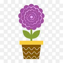 手绘卡通盆栽花朵-空若网 手绘卡通盆栽花朵-空若网