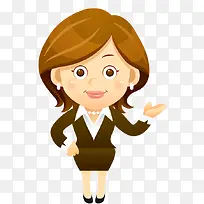 手绘卡通职业女性形象-空若网 手绘卡通职业女性形象-空若网