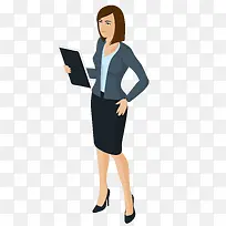 手绘卡通职业女性-空若网 手绘卡通职业女性-空若网