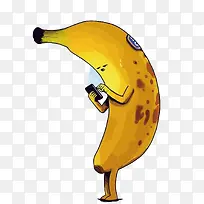 矢量低头族香蕉-空若网 矢量低头族香蕉-空若网
