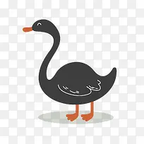 卡通可爱黑天鹅免抠素材-空若网 卡通可爱黑天鹅免抠素材-空若网