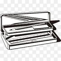 手绘文具盒图案-空若网 手绘文具盒图案-空若网