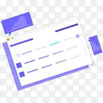 手绘扁平网页数据U插画UI设计-空若网 手绘扁平网页数据U插画UI设计-空若网