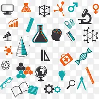 精美的科学元素符号图标矢量素材-空若网 精美的科学元素符号图标矢量素材-空若网