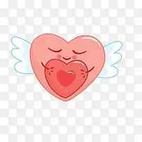 卡通有翅膀的心设计-空若网 卡通有翅膀的心设计-空若网