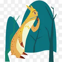 黄色的小动物图案-空若网 黄色的小动物图案-空若网