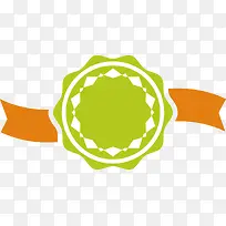 扁平化暖色系丝带-空若网 扁平化暖色系丝带-空若网