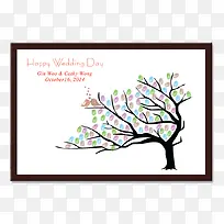 手绘指纹树-空若网 手绘指纹树-空若网