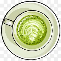 卡布奇诺咖啡插画-空若网 卡布奇诺咖啡插画-空若网