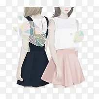 女孩插画-空若网 女孩插画-空若网