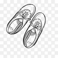 手绘矢量鞋子AI素材-空若网 手绘矢量鞋子AI素材-空若网