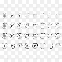 不同风格播放按钮加载图标-空若网 不同风格播放按钮加载图标-空若网