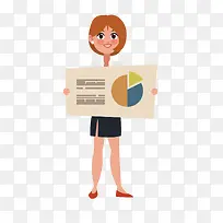 一个拿着案例图的女白领-空若网 一个拿着案例图的女白领-空若网