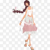 �᳤���ӵĲ廭��Ů-������