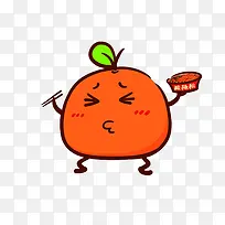 吃酸辣粉的橙子-空若网 吃酸辣粉的橙子-空若网