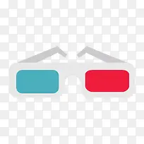 灰色扁平化眼镜元素-空若网 灰色扁平化眼镜元素-空若网