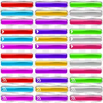 高光彩色网页按钮-空若网 高光彩色网页按钮-空若网