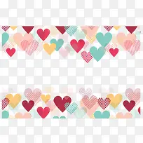 彩色条纹波点爱心-空若网 彩色条纹波点爱心-空若网