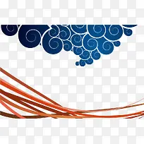 海报蓝色背景线条png矢量素材-空若网 海报蓝色背景线条png矢量素材-空若网