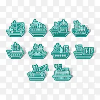 轮船图标-空若网 轮船图标-空若网