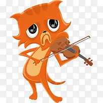 伤心小猫弹奏矢量图下载-空若网 伤心小猫弹奏矢量图下载-空若网