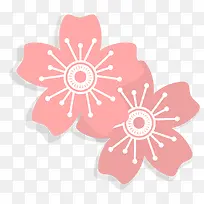手绘桃花花瓣矢量图形-空若网 手绘桃花花瓣矢量图形-空若网
