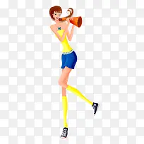 手绘卡通苗条女孩-空若网 手绘卡通苗条女孩-空若网