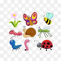 免抠素材各种各样的虫子-空若网 免抠素材各种各样的虫子-空若网