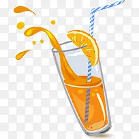 橙色手绘饮料-空若网 橙色手绘饮料-空若网