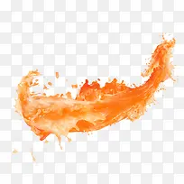 橙色简约果汁效果元素-空若网 橙色简约果汁效果元素-空若网