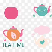 手绘多彩茶壶-空若网 手绘多彩茶壶-空若网