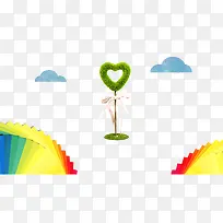 卡通多彩生命之树-空若网 卡通多彩生命之树-空若网