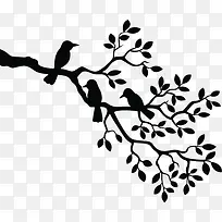 剪影缠绕的树枝-空若网 剪影缠绕的树枝-空若网