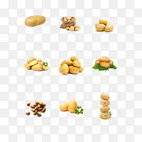 实物土豆组合摆拍psd-空若网 实物土豆组合摆拍psd-空若网