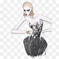 时尚女魔头插画-空若网 时尚女魔头插画-空若网