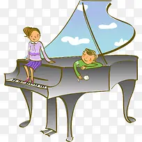 手绘钢琴-空若网 手绘钢琴-空若网