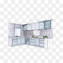 彩绘简笔厨房-空若网 彩绘简笔厨房-空若网