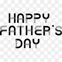 黑灰曲线英文父亲节快乐矢量-空若网 黑灰曲线英文父亲节快乐矢量-空若网