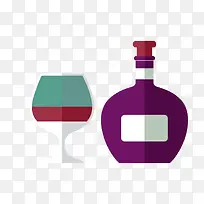 扁平化卡通简约洋酒杯-空若网 扁平化卡通简约洋酒杯-空若网