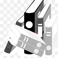 手绘立体几本厚书-空若网 手绘立体几本厚书-空若网